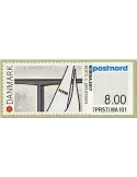 n°133 - Timbre DANEMARK Timbres de distributeurs