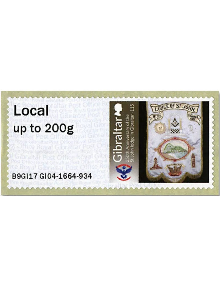 n°71/76 - Timbre GIBRALTAR Timbres de distributeurs