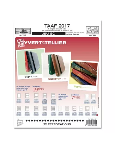 TAAF SC : 2017 (JEUX AVEC POCHETTES)