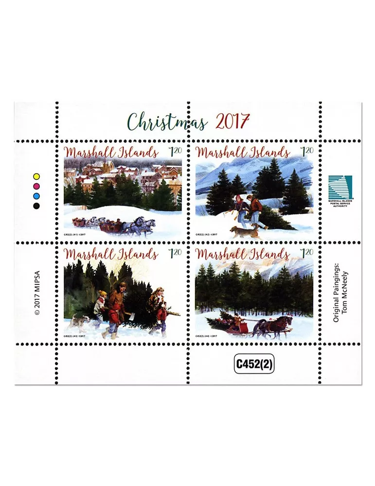 n° 3819/3822 - Timbre MARSHALL Poste