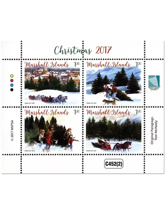 n° 3819/3822 - Timbre MARSHALL Poste