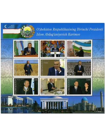 n° 1039/1047 - Timbre OUZBEKISTAN Poste