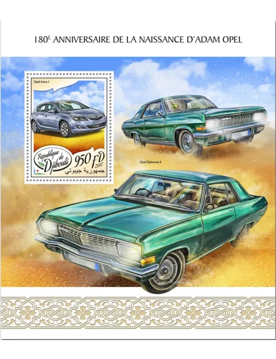 n° 216 - Timbre DJIBOUTI Blocs et feuillets