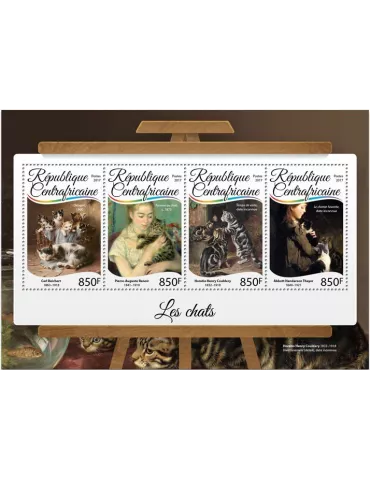 n° 4937/4940 - Timbre CENTRAFRIQUE Poste