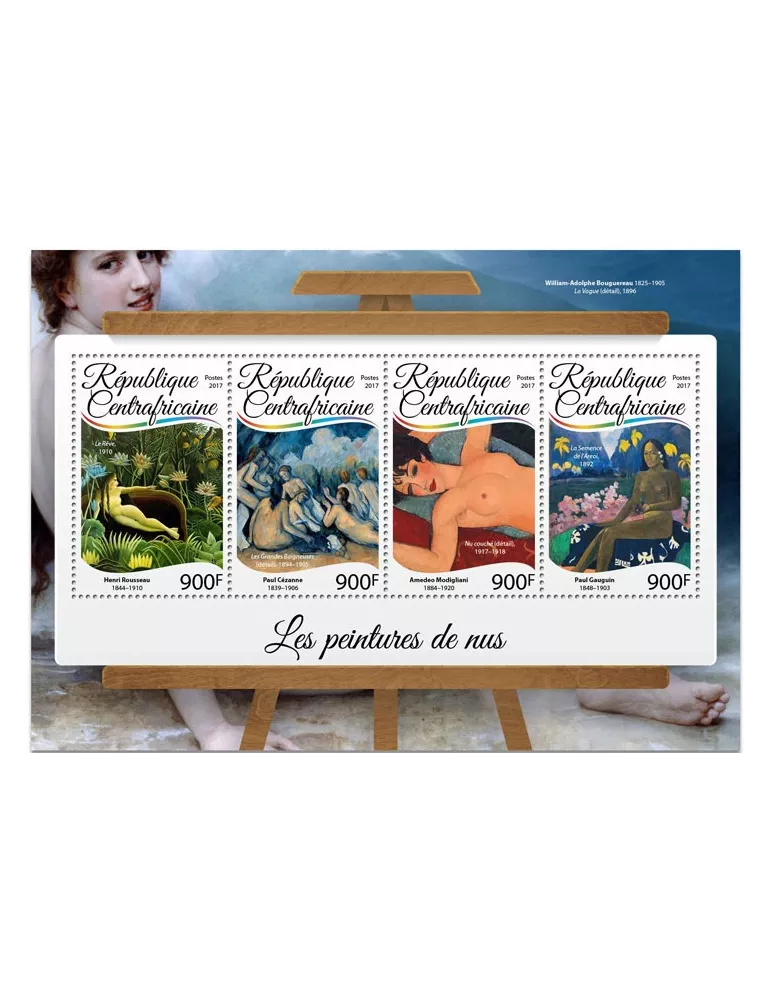 n° 4941/4944 - Timbre CENTRAFRIQUE Poste