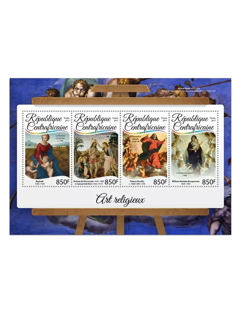 n° 4945/4948 - Timbre CENTRAFRIQUE Poste