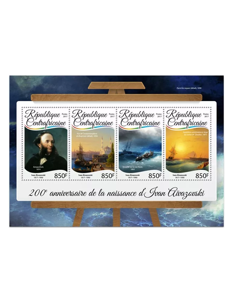 n° 4953/4956 - Timbre CENTRAFRIQUE Poste