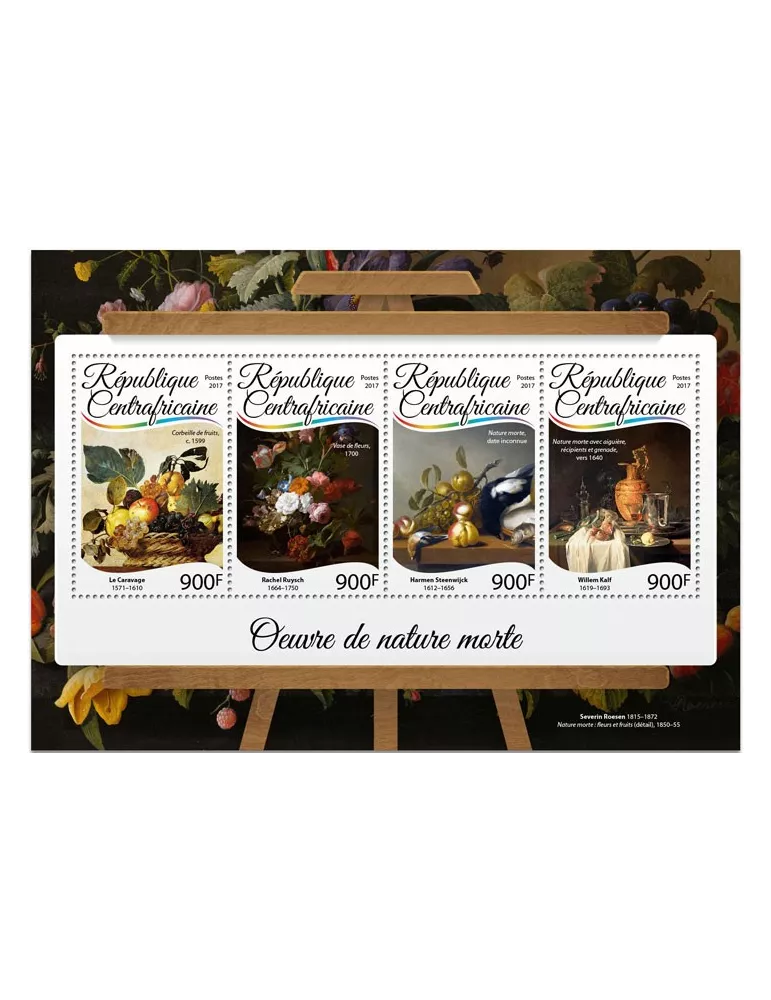 n° 4957/4960 - Timbre CENTRAFRIQUE Poste