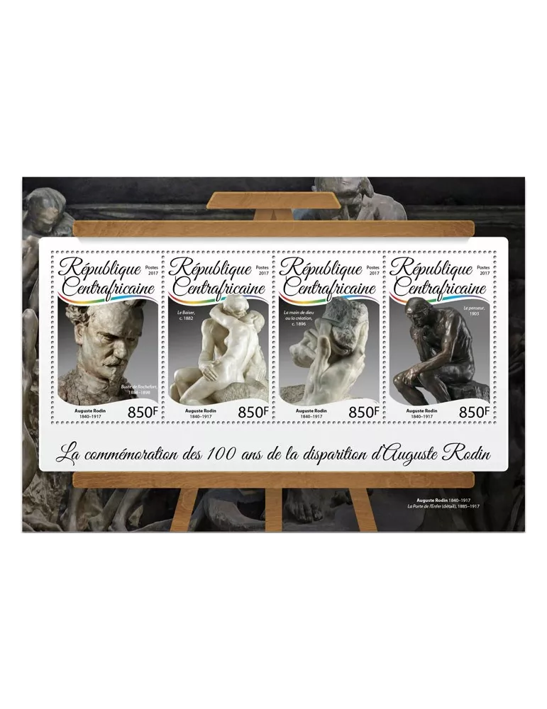 n° 4961/4964 - Timbre CENTRAFRIQUE Poste