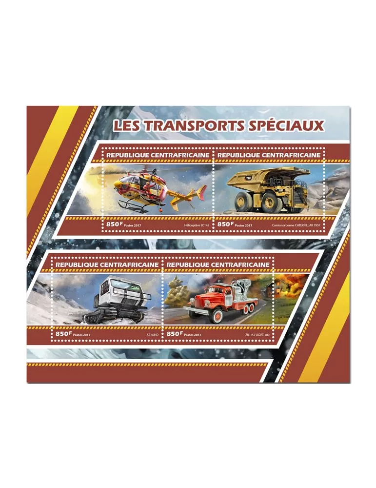 n° 5013/5016 - Timbre CENTRAFRIQUE Poste