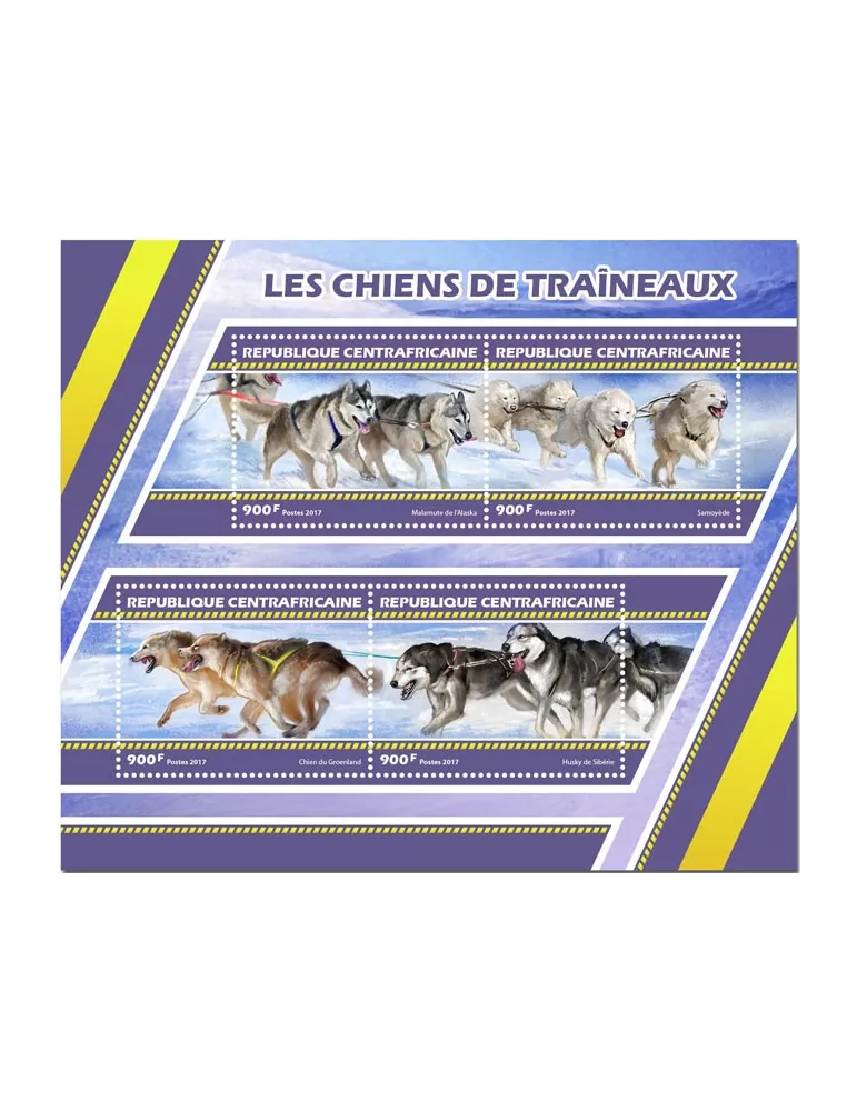 n° 5017/5020 - Timbre CENTRAFRIQUE Poste