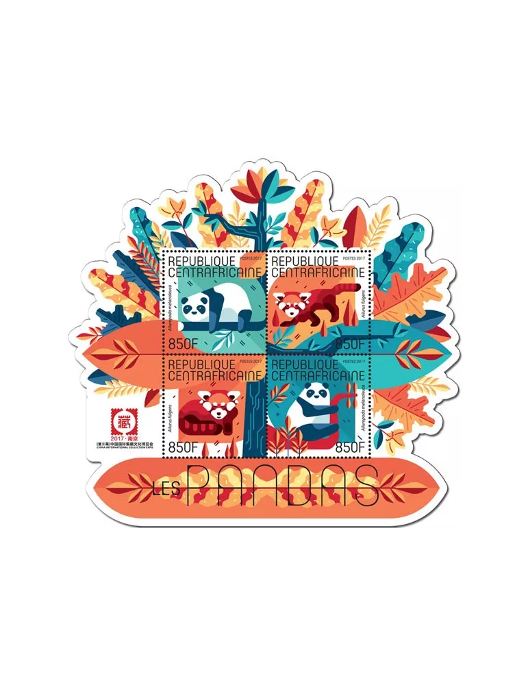 n° 5089/5092 - Timbre CENTRAFRIQUE Poste