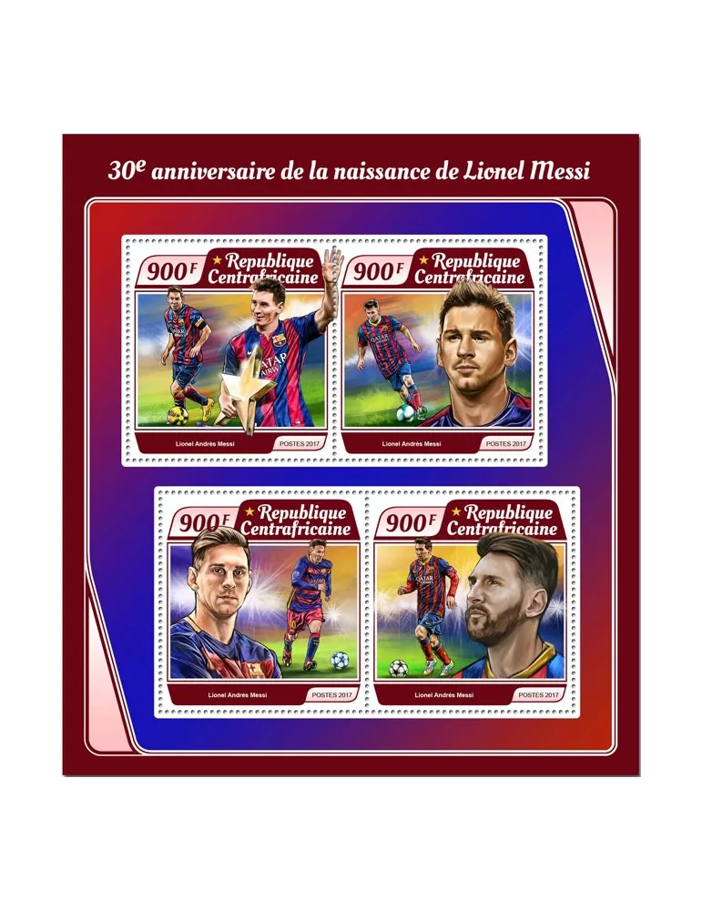 n° 5117/5120 - Timbre CENTRAFRIQUE Poste