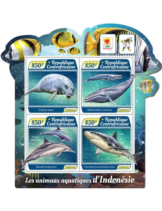 n° 5145/5148 - Timbre CENTRAFRIQUE Poste