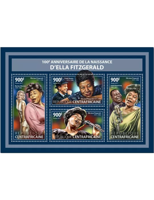 n° 5193/5196 - Timbre CENTRAFRIQUE Poste