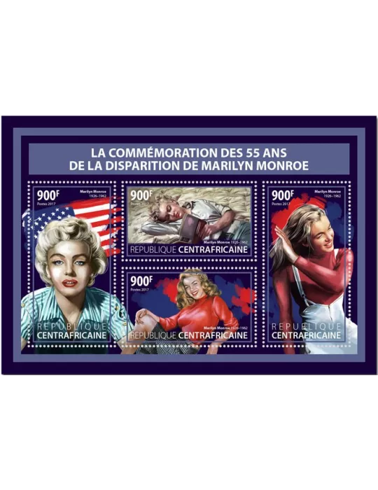 n° 5201/5204 - Timbre CENTRAFRIQUE Poste