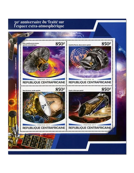 n° 5217/5220 - Timbre CENTRAFRIQUE Poste