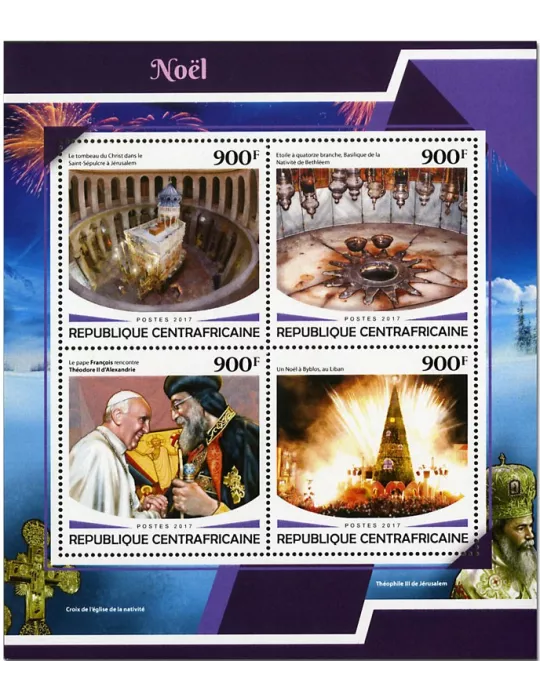 n° 5237/5240 - Timbre CENTRAFRIQUE Poste