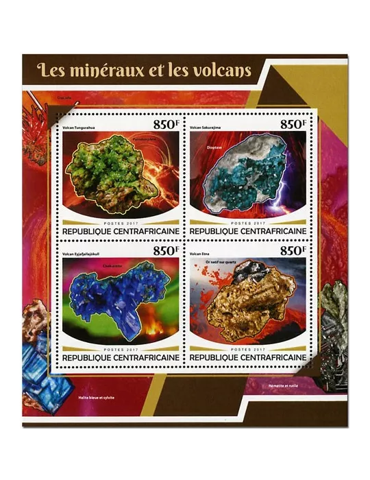 n° 5241/5244 - Timbre CENTRAFRIQUE Poste