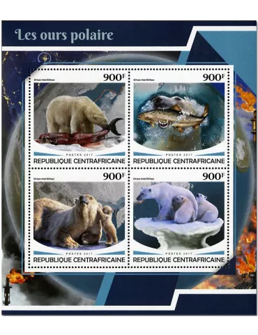 n° 5253/5256 - Timbre CENTRAFRIQUE Poste