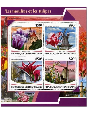 n° 5257/5260 - Timbre CENTRAFRIQUE Poste