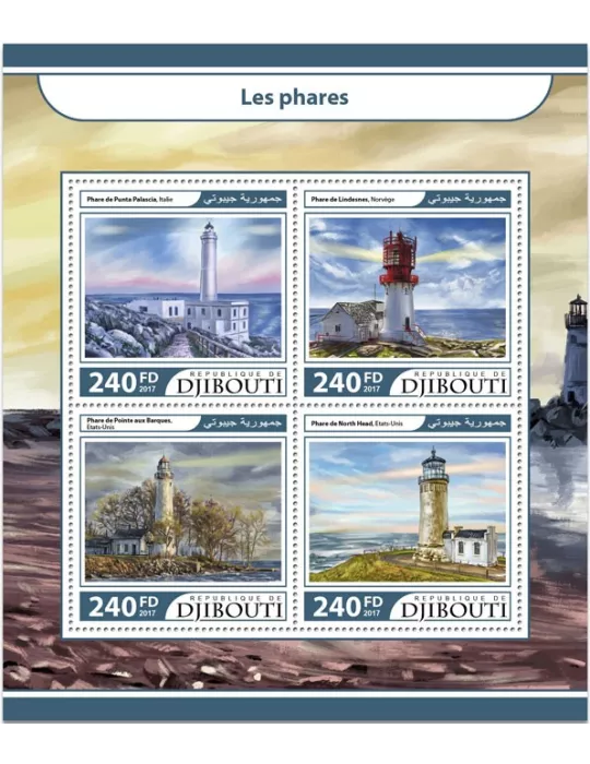 n° 1492/1495 - Timbre DJIBOUTI Poste