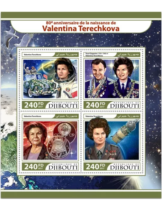 n° 1524/1527 - Timbre DJIBOUTI Poste