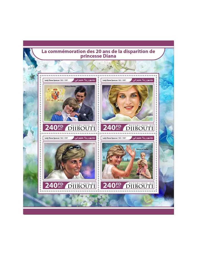 n° 1556/1559 - Timbre DJIBOUTI Poste