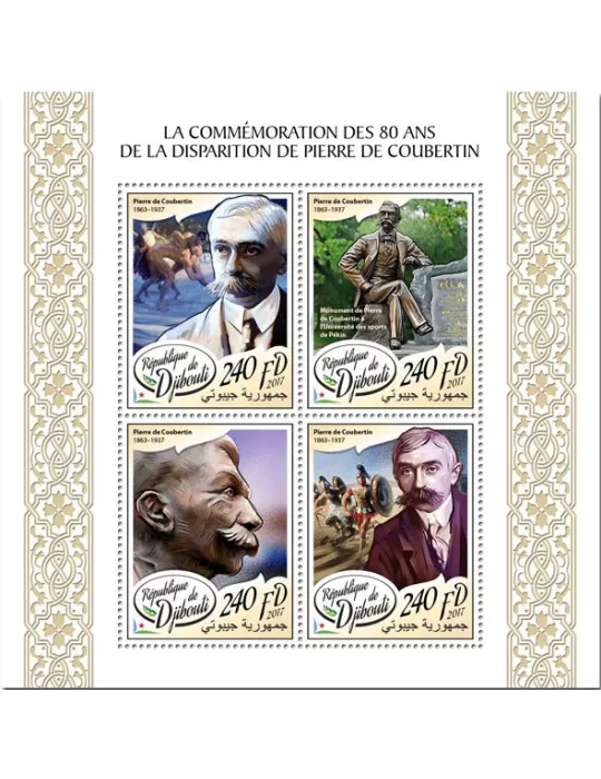n° 1624/1627 - Timbre DJIBOUTI Poste