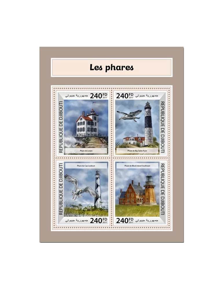 n° 1692/1695 - Timbre DJIBOUTI Poste