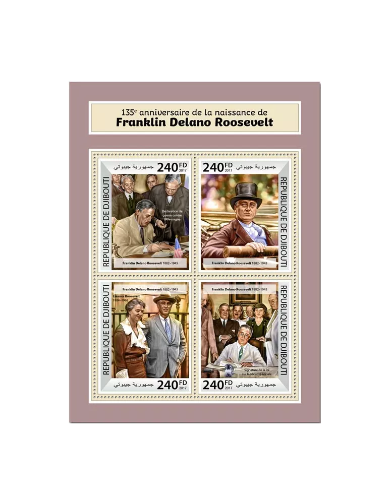 n° 1704/1707 - Timbre DJIBOUTI Poste