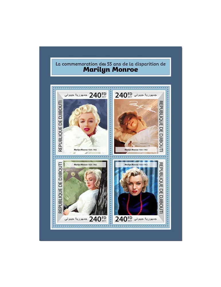 n° 1748/1751 - Timbre DJIBOUTI Poste