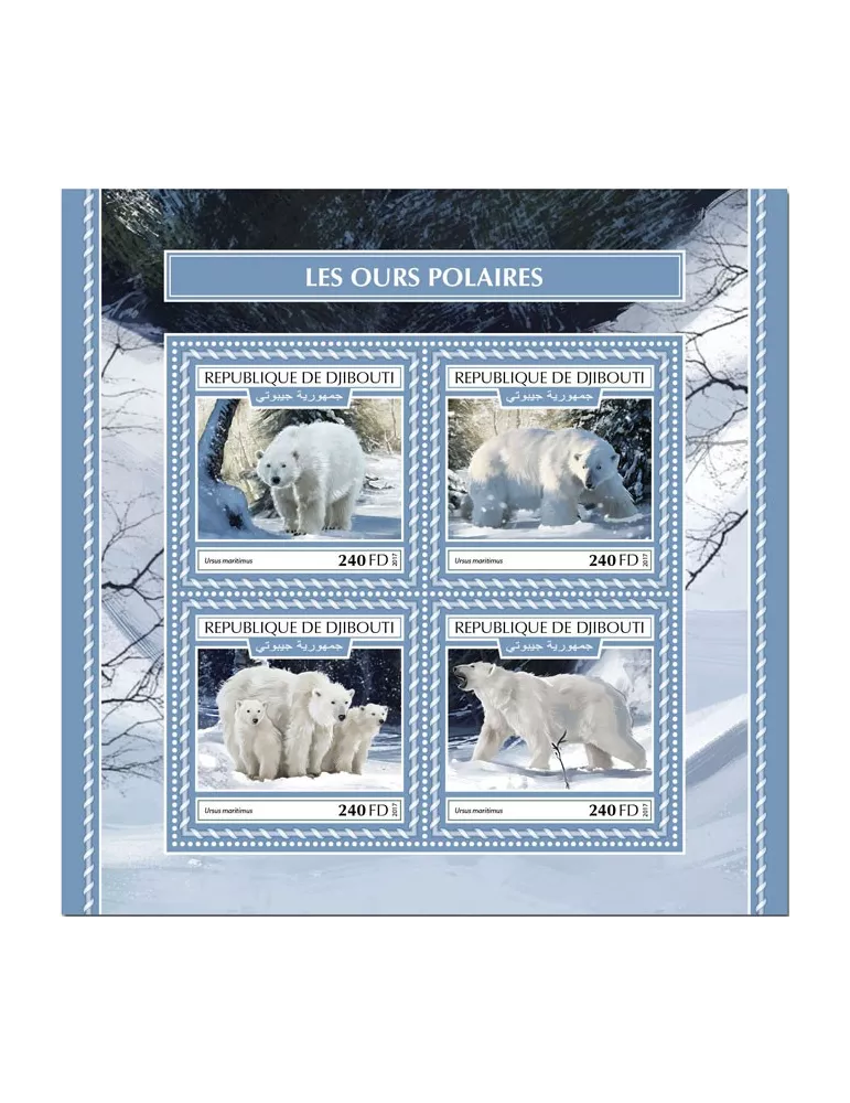 n° 1772/1775 - Timbre DJIBOUTI Poste