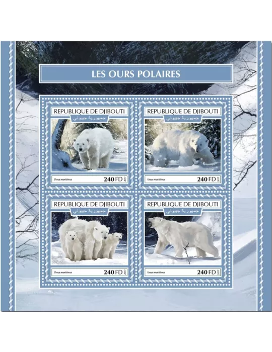 n° 1772/1775 - Timbre DJIBOUTI Poste