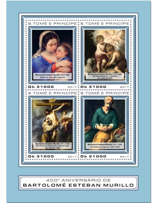 n° 5857/5860 - Timbre SAINT-THOMAS ET PRINCE Poste