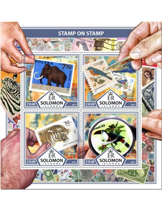 n° 3829/3832 - Timbre SALOMON Poste