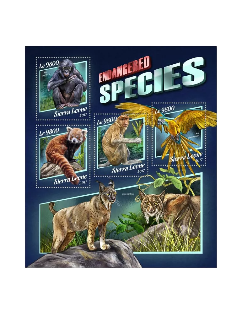 n° 7293/7296 - Timbre SIERRA LEONE Poste