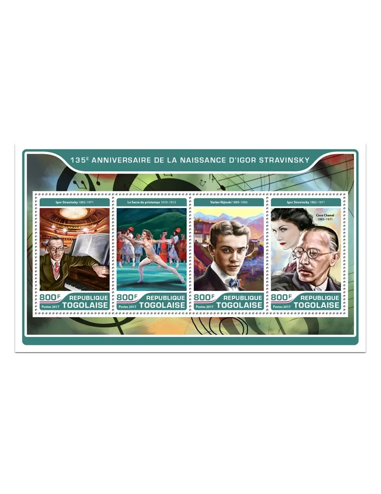 n° 5634/5637 - Timbre TOGO Poste