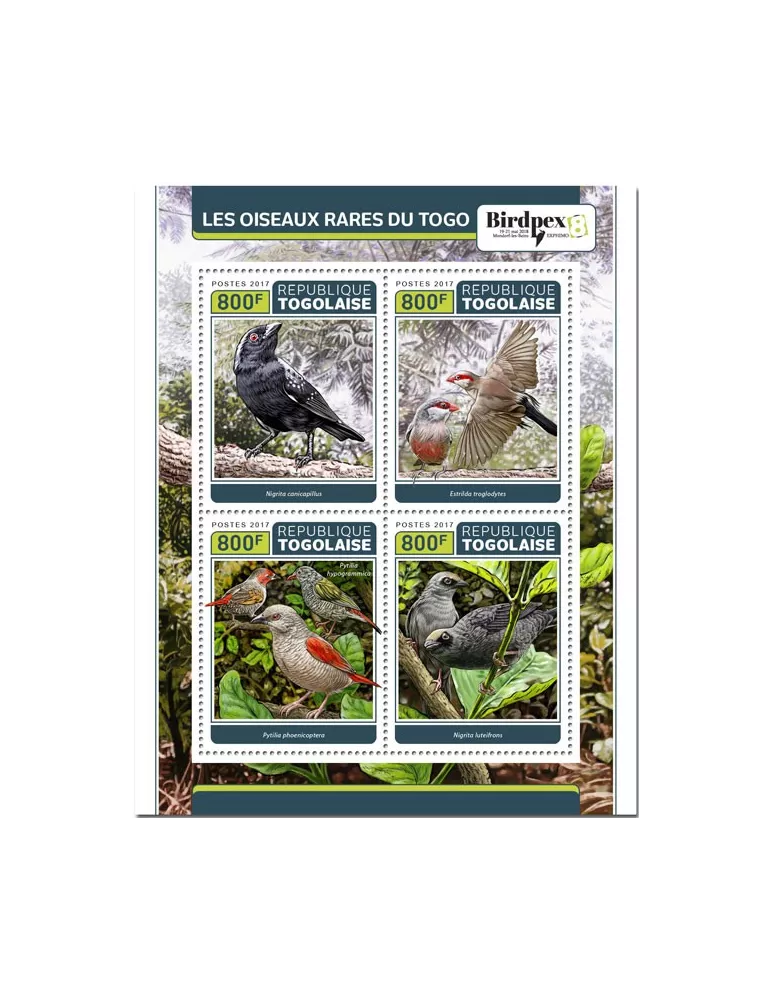 n° 5682/5685 - Timbre TOGO Poste