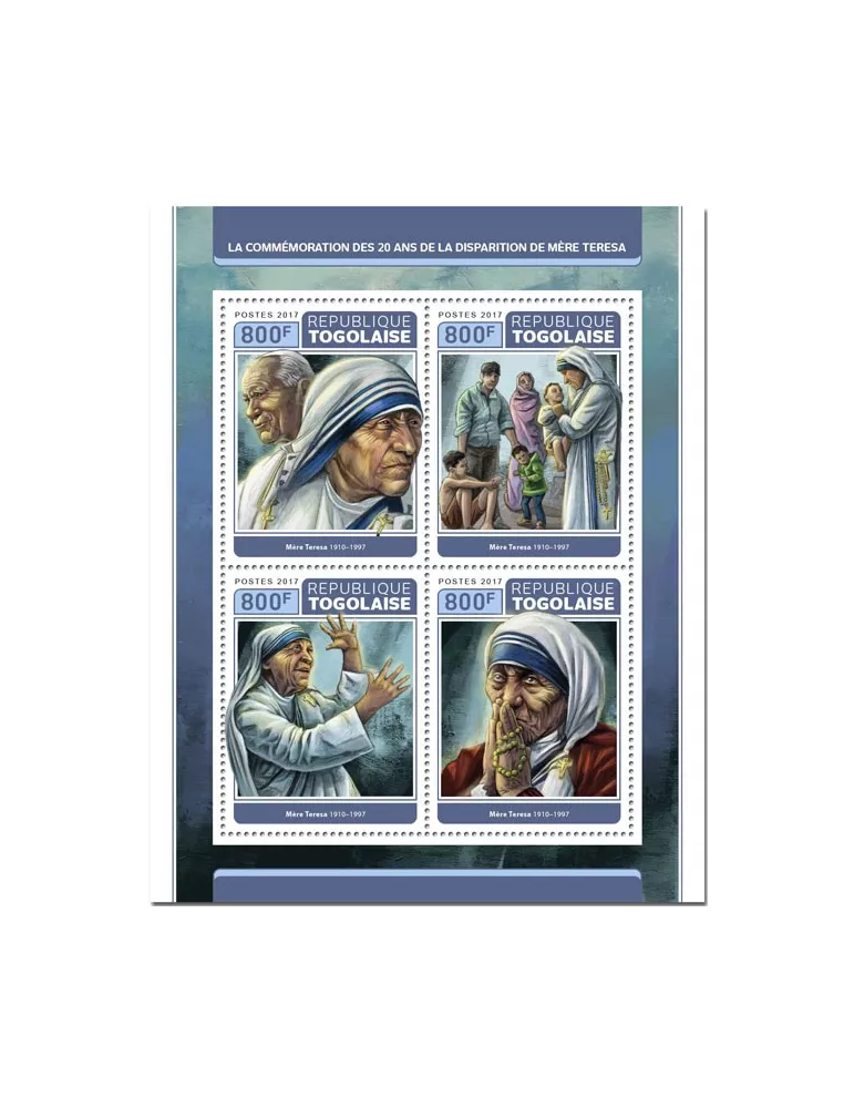 n° 5726/5729 - Timbre TOGO Poste