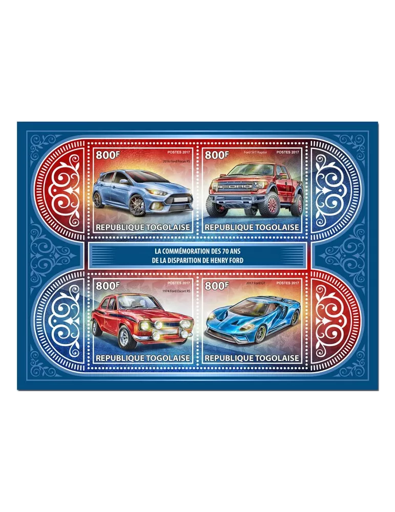 n° 5752/5755 - Timbre TOGO Poste