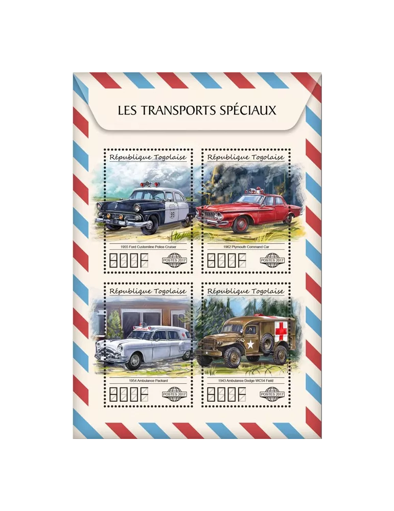 n° 5865/5868 - Timbre TOGO Poste