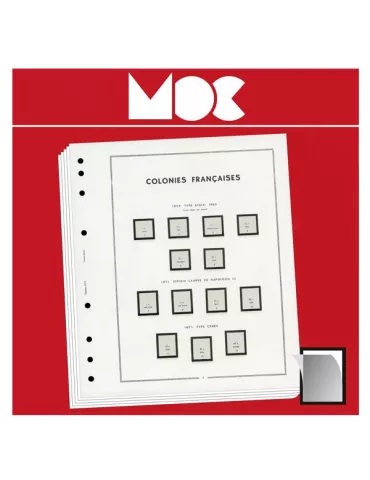 MOC SF : SÉNÉGAL (Avant indépendance) - 1887-1946 (avec pochettes) LEUCHTTURM