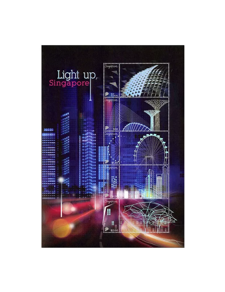 n° 4 - Timbre SINGAPOUR Poste