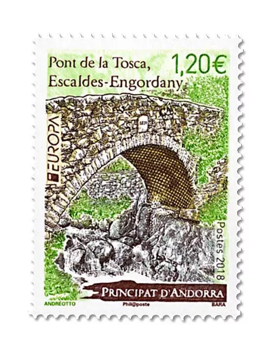 n° 814 - Timbre Andorre Poste