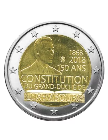 2 EURO COMMEMORATIVE 2018 : LUXEMBOURG (150ème anniversaire de la Constitution Luxembourgeoise)