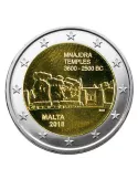 2 EURO COMMEMORATIVE 2018 : MALTE (Temples de Manjdra)