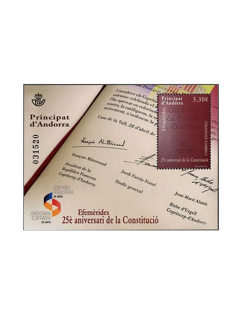 n° F453 - Timbre ANDORRE ESPAGNOL Poste