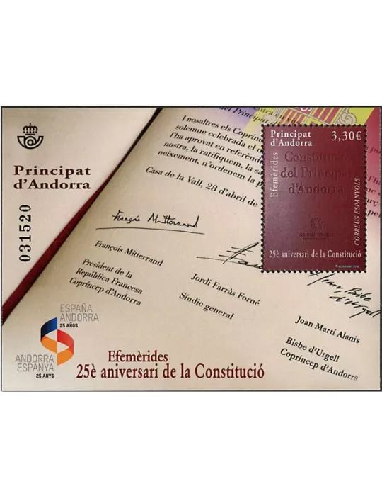 n° F453 - Timbre ANDORRE ESPAGNOL Poste