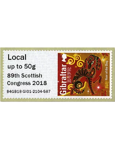 n° 88 - Timbre GIBRALTAR Timbres de distributeurs